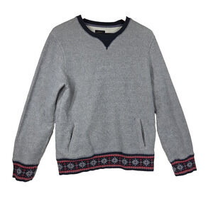 Vtg CPO Provisions Shipment Supply Sweater Medium Crewneck Pullover Fair Isle